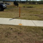 Concrete footpath